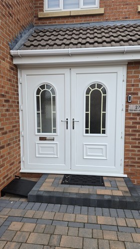 Upvc double glazed front - double,