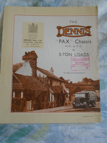 Dennis pax chassis fc - dennis,