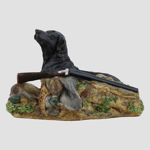 Labrador and gun - labrador,