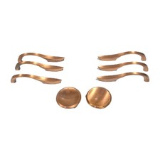 Lot Of 8 1960s Copper Toned