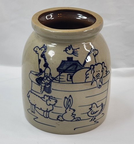 Primitive salt glaze - salt, crock