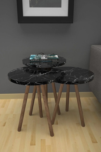 Set round wood nesting - set, of