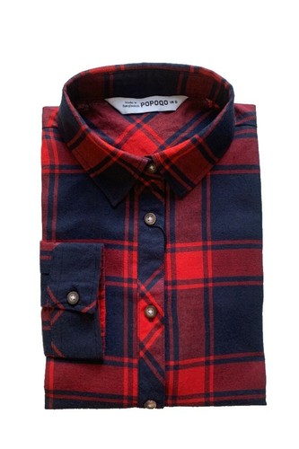 Womens checked shirt - checked, ladies