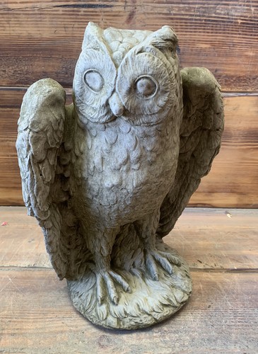 Stone garden large owl - stone,