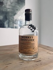 Empty 700ml Monkey Shoulder Whisky Glass Bottle Upcycle Project Decor