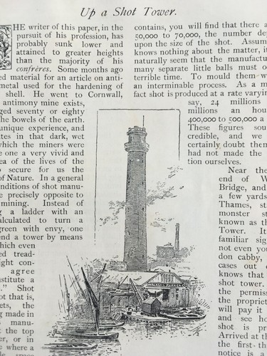 Lead gun shot tower london - gun,