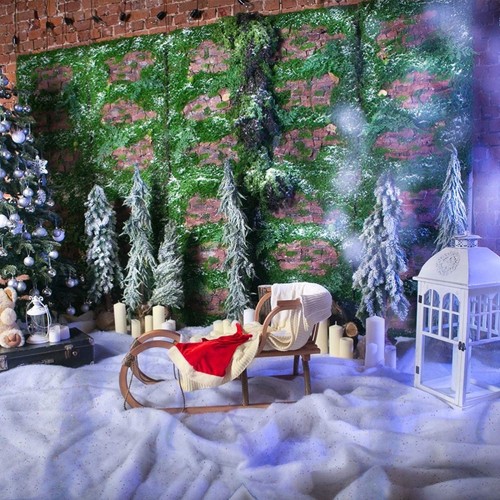 White artificial snow carpet - white,
