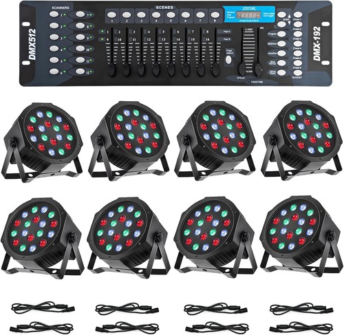 Led stage lights dmx 8pcs - stage,