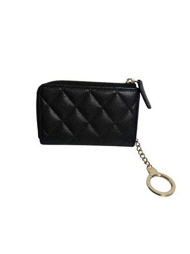 Chanel quilted caviar key - chanel,