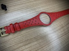 Omega dynamic leather Band Red
