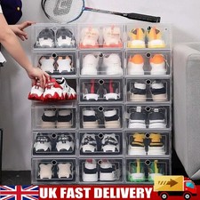 6/12x Clear Plastic Shoe