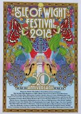 ISLE OF WIGHT FESTIVAL 2018 A3 POSTER IOW KILLERS KASABIAN DEPECHE MODE SCRIPT