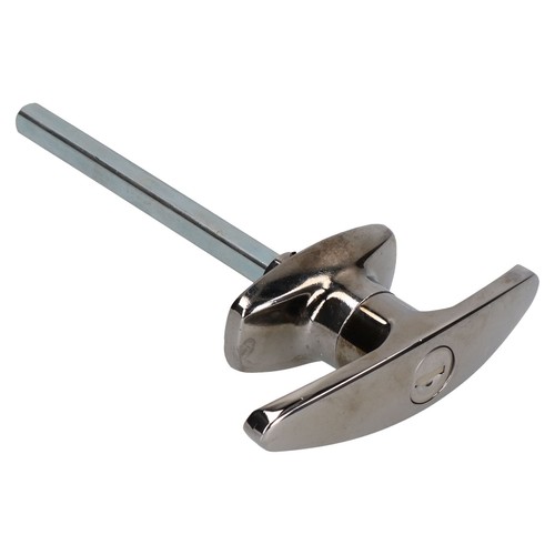 Chrome door tee - t, latch