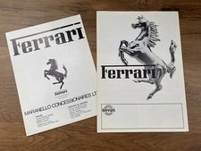 Ferrari sales brochures