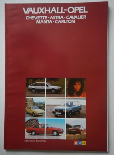 Vauxhall opel orig 1982 - opel, uk