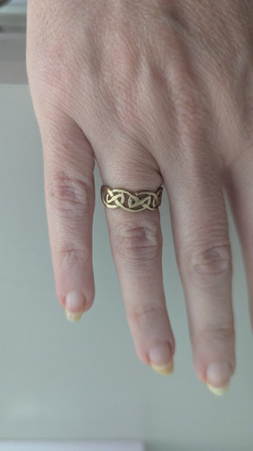 Celtic knot band ring - celtic,