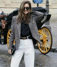 Zara Check Blazer Jacket