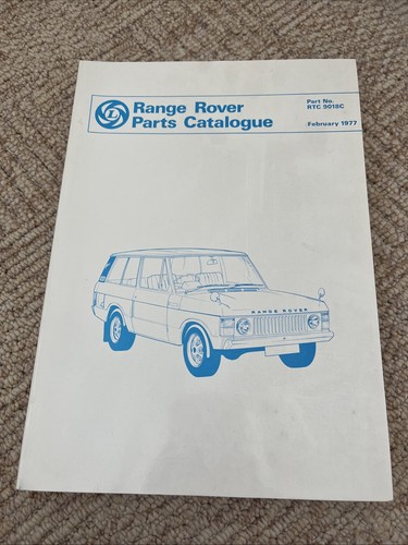 Range rover parts catalogue - rover,