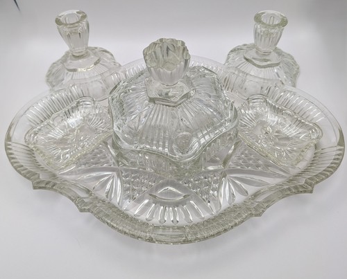 Vintage art deco clear pressed - vintage,