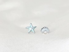 925 silver earrings Seashell