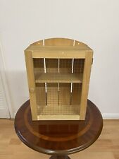 Beautiful Vintage Wooden Rustic 2 Tier Spice Rack Curio Cabinet Showcase Display