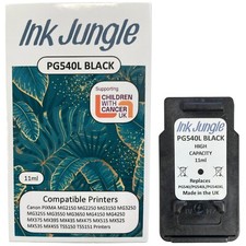 PG540L Black Refilled Ink Cartridge For Canon PIXMA MG3550 Inkjet Printer