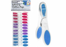 24-PIECE SOFT GRIP CLOTHES