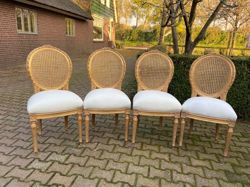Chairs french louis - chairs, gold