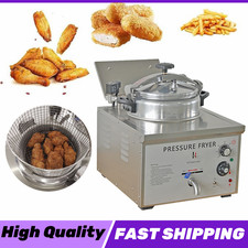 220V 16L Commercial Electric Pressure Fryer Chicken Deep Fryer Machine 3KW
