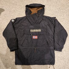 VTG 90s 00s NAPAPIJRI BLACK SKIDOO ANORAK EXPEDITION JACKET SIZE XXL