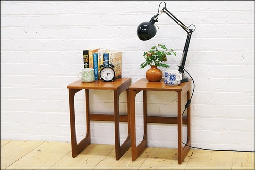 Vintage bedside table set - table, of