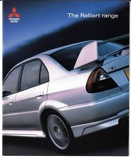 Mitsubishi Ralliart 2001 UK Market Sales Brochure Lancer Evo VI FTO Galant VR4