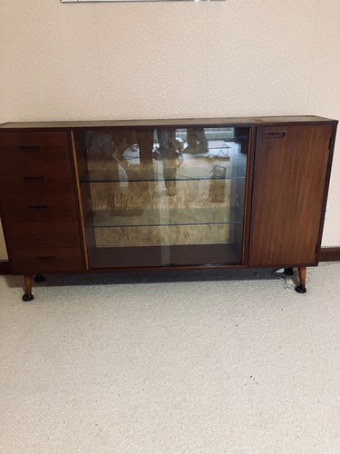Turnidge glazed teak bookcase - turnidge,