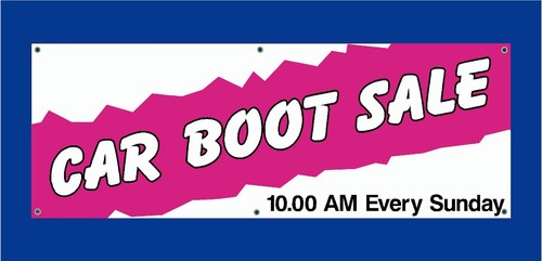 Car boot sale here banners - sale,