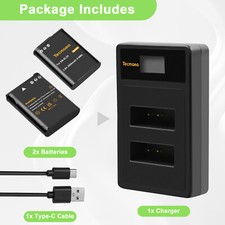 2Pack EN-EL23 Battery & LCD