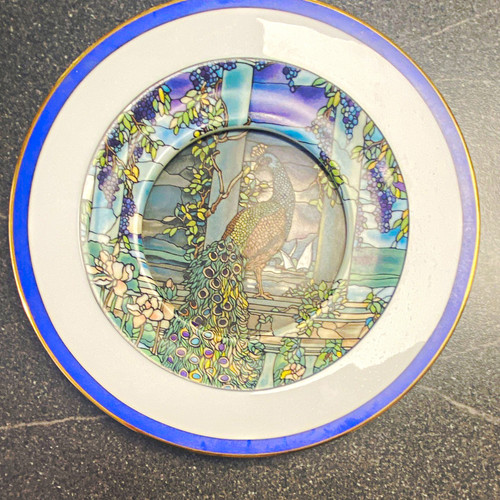 Peacock and wisteria - wisteria, ceramic