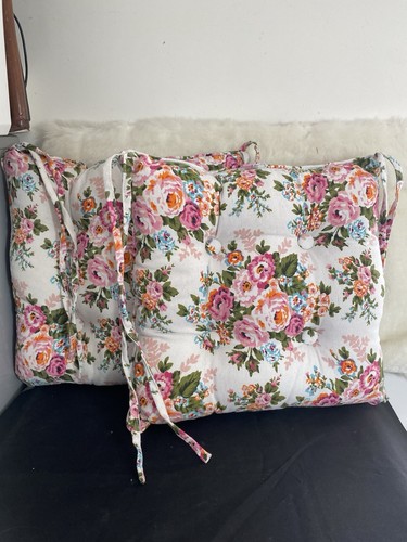 Pair vintage chair pad - of,