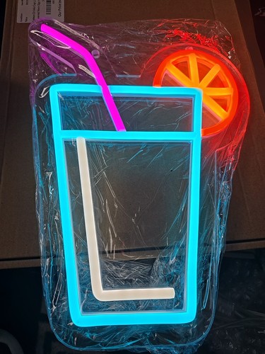 Summer drink neon - summer, light