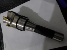 50mm.mini facemill Bridgeport R8 shank with inserts and key