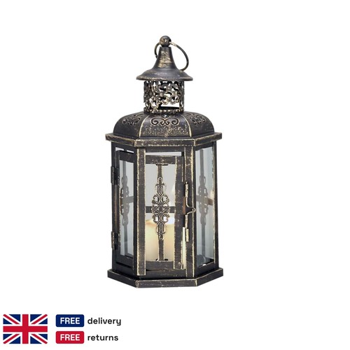 Black gold brushed candle - black,