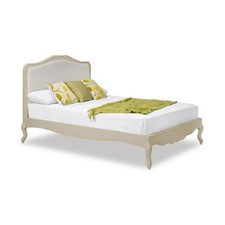 Juliette Shabby Chic Champagne Upholstered 6ft Super King bed, 6ft bed frame