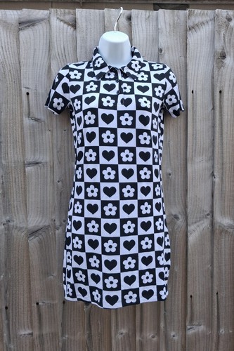 Ladies black white checkered - black, &