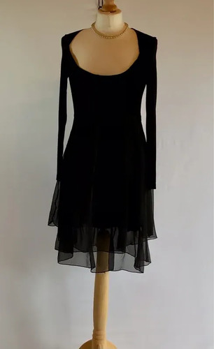 Black gothic skater - gothic, dress