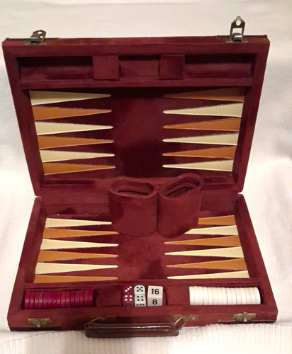 Vintage backgammon set - vintage,
