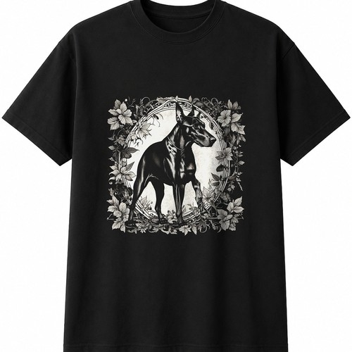 Botanical doberman mens womens - doberman,