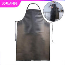 Heavy Duty Waterproof Rubber Vinyl Aprons Work Adjustable Apron Kitchen Black