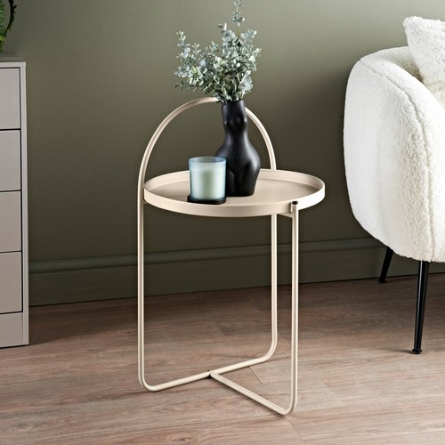 New metal arch side table - new,