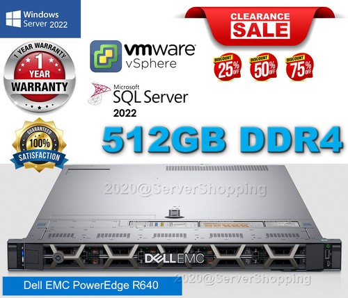 Dell poweredge r640 - 2x, gold