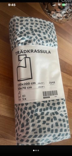 Ikea single bed - duvet, cover