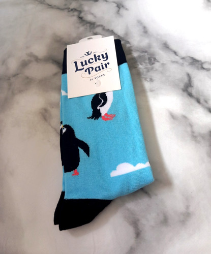 Lucky pair socks penguin - socks,